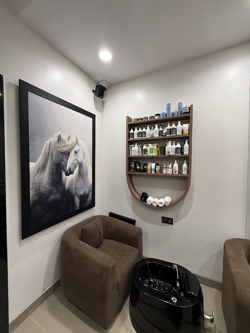 At the salon